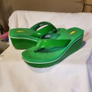 Women's Sandals/Thong- Size 7 -Volatile"- Green